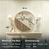 Keonjinn Metal Framed LED Round Frontlit Bathroom Vanity Wall Mirror, 3 Color Temperatures Dimmable, Anti-Fog - 3 of 4