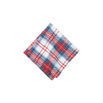 C&F Home Morris Plaid Red and Green Woven Napkin Set of 6