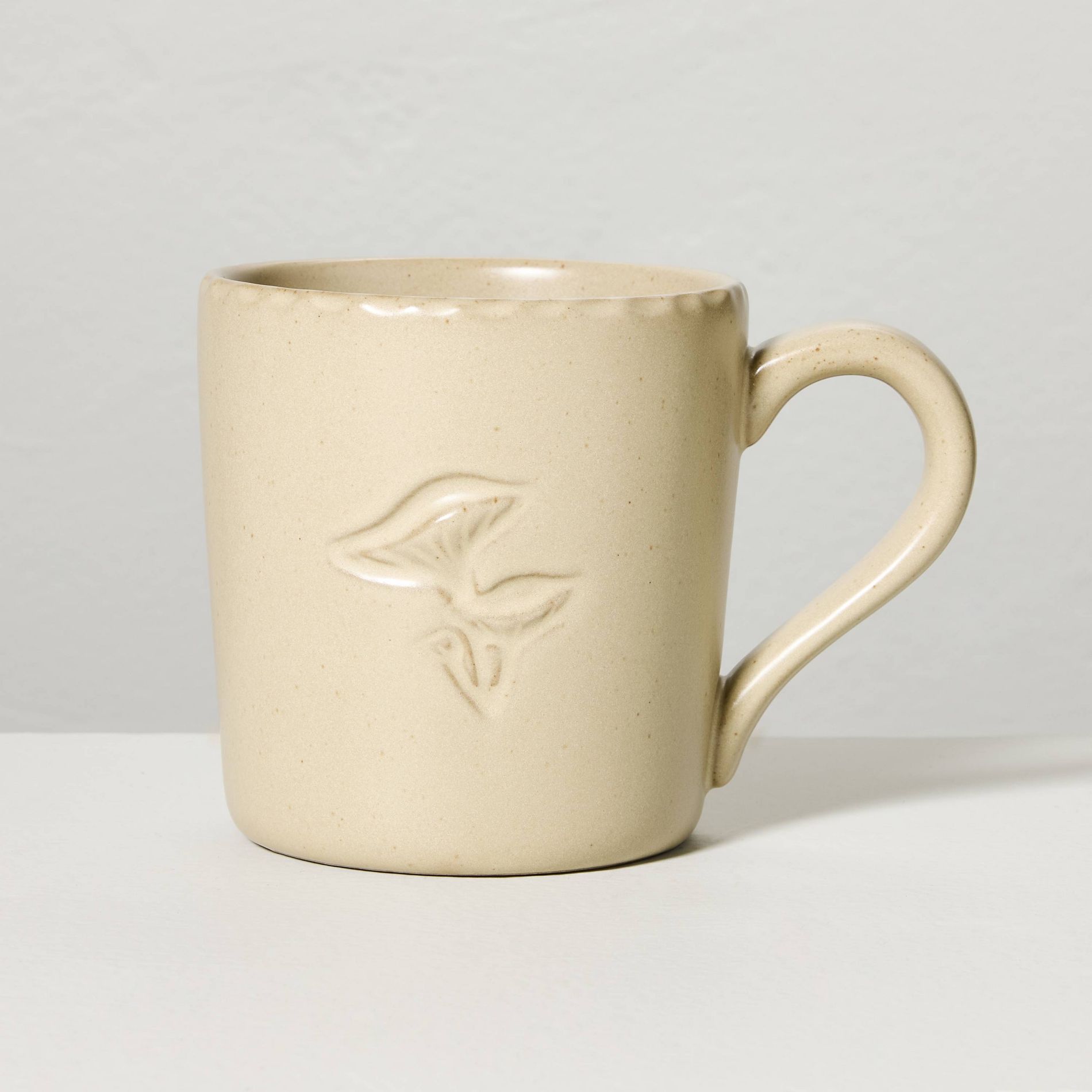 14.5oz Mushroom Ceramic Mug Macadamia Tan - Hearth & Hand™ with Magnolia