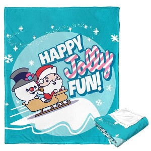 Warner Bros. Frosty the Snowman Jolly Fun Silk Touch Throw Blanket 50x60 Inches - 1 of 4