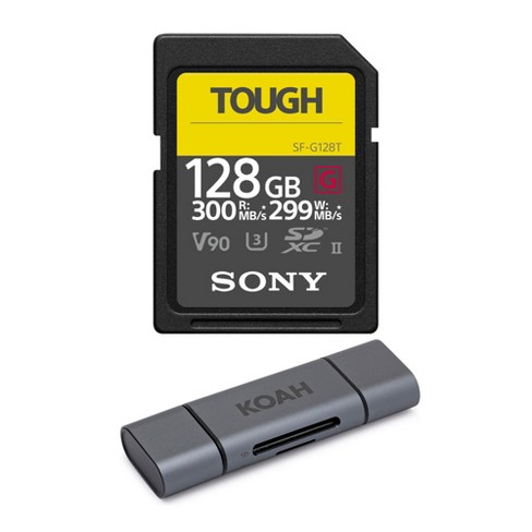 Sony 128gb Uhs-ii Tough G-series Sd Card With Dual-slot Card Reader : Target