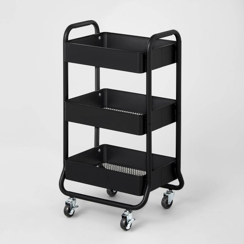 3 Tier Metal Utility Cart - Brightroom™, 1 of 8