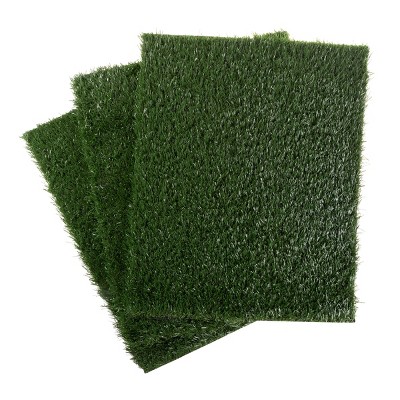 Pet Adobe Artificial Grass Replacement Mats - 3-Pack, Green