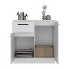 CAVINAS Combo Dresser with 1 Drawer&2 Door Cabinet,Modern Storage Cabinets for Living Room,Matte Finish Chest of Drawers,Metal Handles - 4 of 4