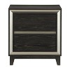 NicBex 2 Drawer Dresser for Bedroom,Chest of Drawers with Grooves Cutouts Pulls Design,Modern Freestanding Dresser,Storage Dressers for Bedroom,Ebony - 3 of 4