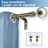 Urbanest Adjustable Stella Finial Curtain Drapery Rod Set, 3-4-inch - 2 of 4