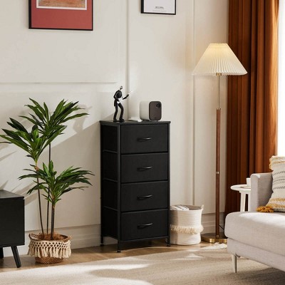 RISOKEYS Classic Wide Fabric Closet Dresser,with Storage Drawers, Chests Organizer,TV Stand with Metal Frame for Clothes,Living Room,Hallway