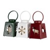 Northlight LED Lighted Tree, Snowflake and Reindeer Christmas Candle Lanterns - 8" - Set of 3 - 4 of 4