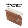 HITOUCH BUSINESS SERVICES Reinforced File Pocket 1.75" Expansion Letter Size Brown 25/Box - 3 of 4