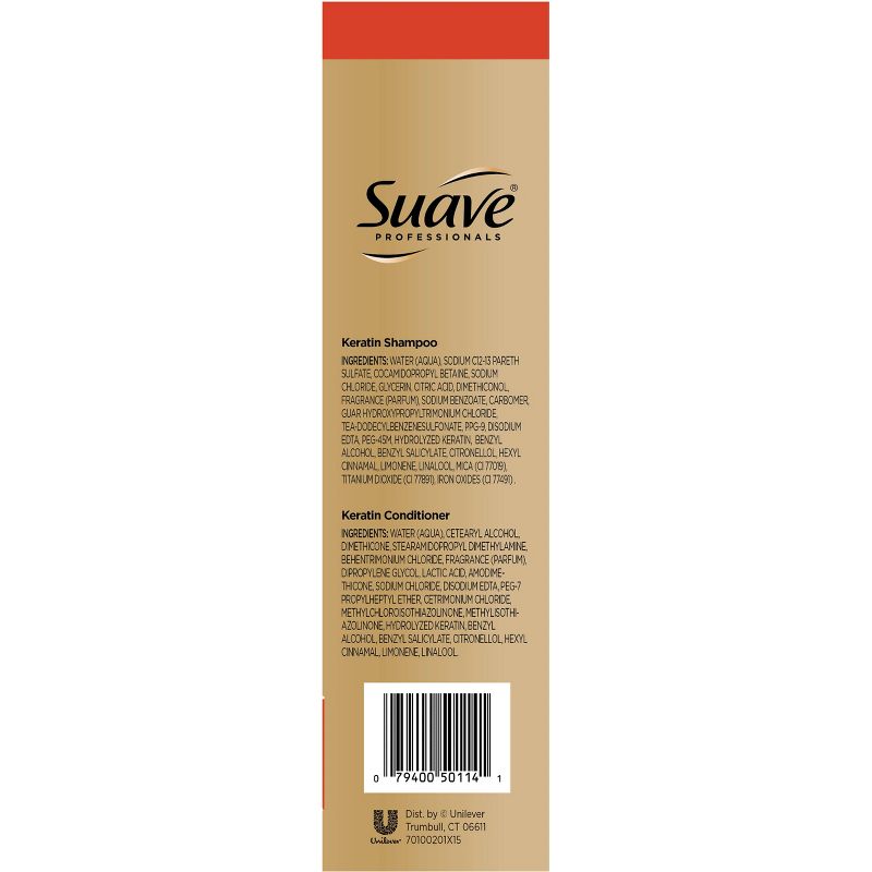 Suave Professionals Keratin Infusion Smoothing Shampoo and Conditioner - 56 fl oz, 2 of 5