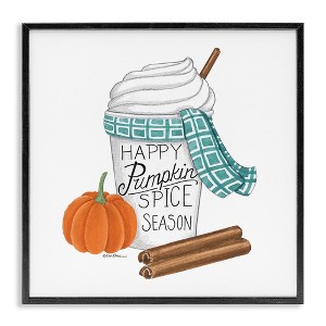 Stupell Industries Pumpkin Spice Season Black Framed Giclee Art - 1 of 4