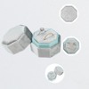 Unique Bargains Octagon Velvet Ring Box 2 Slots for Wedding Ceremony Proposal Engagement Birthday 1 Pc - 3 of 4