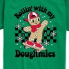 Boys' - Instant Message - Rollin With My Doughmies Christmas Short Sleeve Graphic T-Shirt - 2 of 4