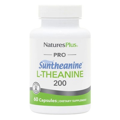 PRO Suntheanine  L- Theanine 200 mg by Nature's Plus  -  60 Capsule