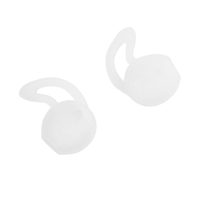 Insten Ear Hooks Compatible with AirPods 1 & 2 - Silicone Sports Skin Cover Case, Clear, 4 of 9