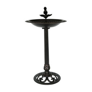 Gulches Copper Bird Baths - 33.5" Outdoor Vintage Style with Elegant Design - 1 of 4