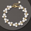Ross-Simons 5-7.5mm Cultured Pearl Trio Bracelet in 18kt Gold Over Sterling Silver Size 7 - 3 of 4