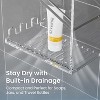 Attop Transparent Acrylic Bathroom Storage Box - Wall-mounted Suction Cup Shampoo Rack, No Drilling Rust-proof Sturdy Durable Shower Combination Shelf - 3 of 4