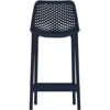 Meridian Furniture Mykonos Navy Outdoor Patio Stool (Set of 4) - 4 of 4