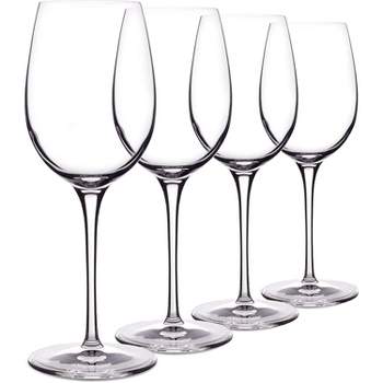 Luigi Bormioli Crescendo 12.75-Ounce Chardonnay Wine Glasses, 4-Piece, 12.75 oz.