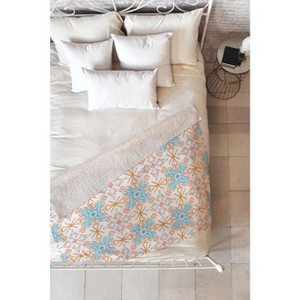 Marta Barragan Camarasa Mosaic boho desert colors D Fleece Throw Blanket -Deny Designs - 1 of 2