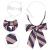 Elerevyo Women's Stylish Adjustable Elastic Band Pre-tied Stripes Bow Ties - 3 of 4