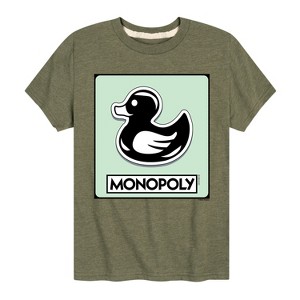 Boys' - Monopoly - Duck Token Short Sleeve Graphic T-Shirt - 1 of 4