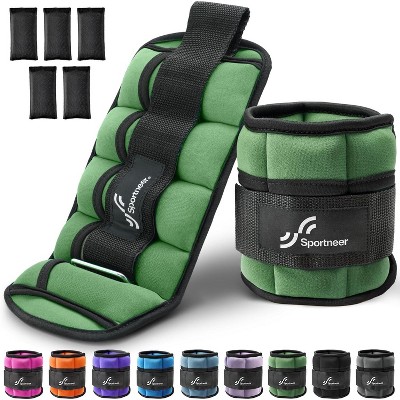 Sportneer Adjustable Ankle Weights for Women and Men 7 lbs/Pair Adjustable Leg Weights with Secure Straps