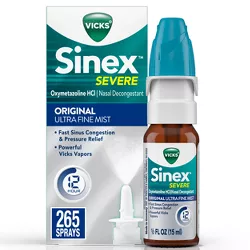 Vicks Sinex Severe Original Ultra Fine Mist Nasal Decongestant Spray - Oxymetazoline HCl - 0.5 fl oz