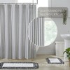 Sawyer Mill Black Ticking Stripe Shower Curtain 72x72 VHC Brands - 2 of 4