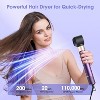 7-in-1 Hair Dryer Brush and Hair Styler Set, Hot Air Styling Tool, Blow Dryer Brush with Negative Ions, Lavender - 4 of 4