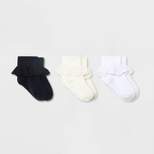 Toddler Girls' 3pk Dress Socks - Cat & Jack™ White/Cream/Black
