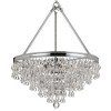 Crystorama Lighting Calypso 6 - Light Chandelier in  Polished Chrome - 2 of 4