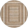 Chocolate And Beige Geometric Washable Indoor Outdoor Area Rug - 4 of 4
