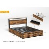 Sapphtopaz Metal Platform Bed Frame with 8 Storage Drawers, Stable Noise-Free Design for Space-Saving Bedrooms, Adults & Families - 3 of 4