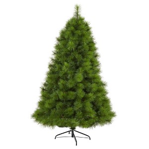 Nearly Natural 6’ Green Scotch Pine Prelit LED Artificial Christmas Tree - 1 of 1