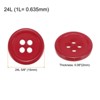 Unique Bargains Sewing Resin Round Flat 4-Hole Replacement Craft Buttons 20 Pcs - 2 of 4