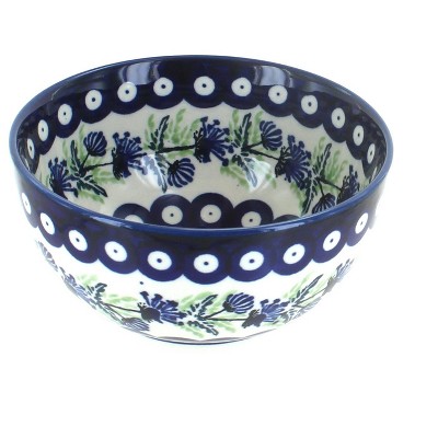 Blue Rose Polish Pottery Sweet Annie Dessert Bowl