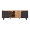 CAVINAS Mid Century TV Stand Media Console with 3 Cabinets Entertainment Center with Storage for TVs up to 70" - 3 of 4