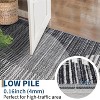 Acekool Modern Geometric Area Rug, Washable Non Slip Low Pile Ultra Thin Stain Resistant Carpet for Living Room Bedroom Dining - 4 of 4