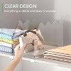 MaseiKar Shelf Dividers for Closet Organization, Clear Closet Shelf Dividers for Clothes Purses Separators, Bedroom, Kitchen, Bathroom, 12 Pack - 3 of 4