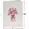Paper Love 3D Elegance Flower Bouquet Pop Up Card, with Forever Flowers Keepsake, For All Occasion or Just Because - Oversized 10" x 7" Cards - 3 of 4