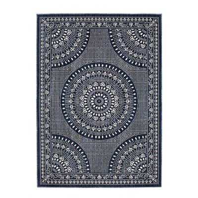 Butterfield Woven Novelty Area Rug Navy - Threshold™