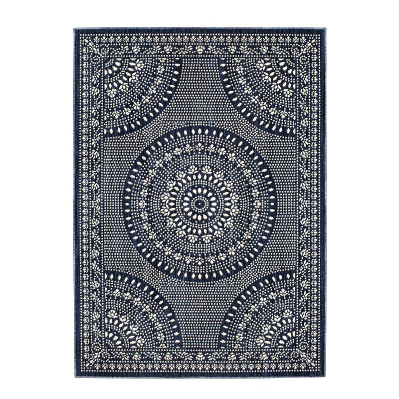 Butterfield Woven Novelty Area Rug Navy - Threshold&#153;, 1 of 12