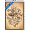 Trends International Brigid Ashwood - Sepia Bee and Rose Framed Wall Poster Prints - 3 of 4