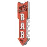 Vintage Bar LED Marquee Arrow Sign Wall Decor Red/Silver - American Art Decor
