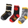 Naruto Shippuden Kids Ramen Take Out Gift Box 3-Pair Youth Crew Socks - 2 of 4