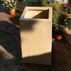 VisioGear 27"H Handmade Rectangle Planter Box, Modern Planter for Patio, Garden, Travertine, 15.5"*15.5"*27" - 2 of 4