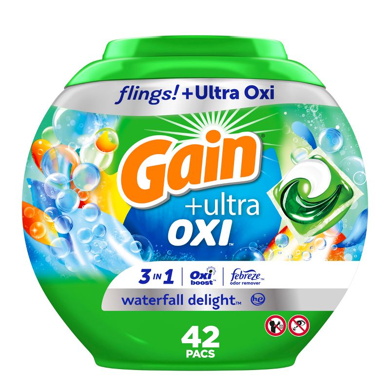 Gain Flings Oxi Waterfall Laundry Detergent, 1 of 9