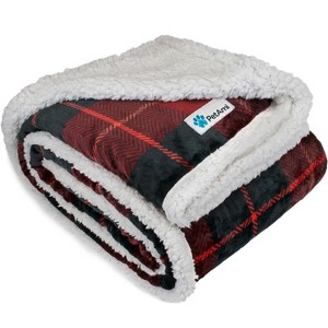 PetAmi Pet Blanket for Dogs Cats, Faux Shearling Fleece Soft Plush Reversible Washable Furniture Cover - 1 of 4